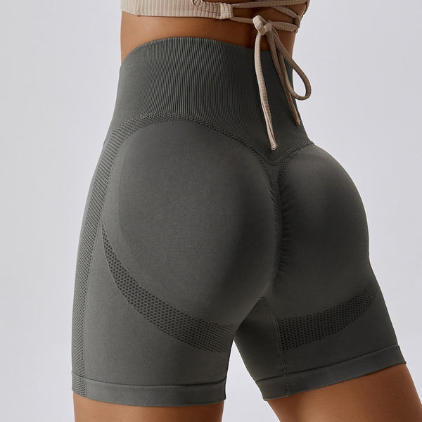 Women Breathable Sexy High Waist Gym Leggings Biker Shorts