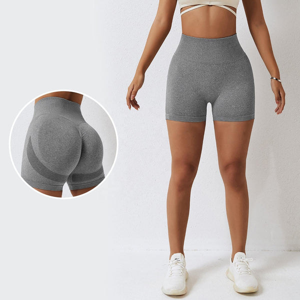 Women Butt Lifting Sports Leggings Seamless Scrunch Biker Shorts